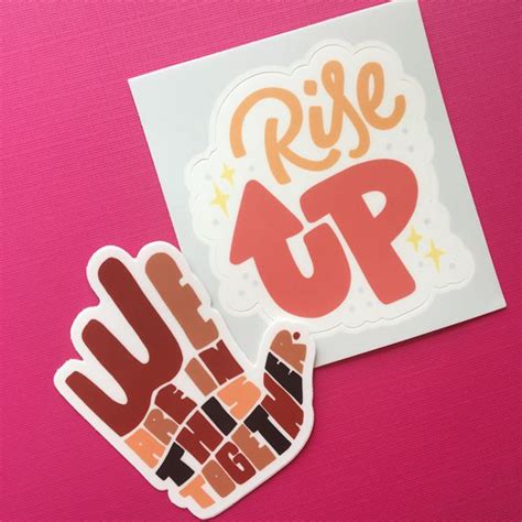 together we rise sticker pack 2 stickers sticker design inspiration ipad lettering sticker