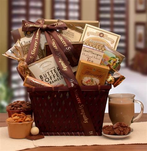 Easy ordering process, pay in your local currency. Sending Our Prayers Sympathy Gift Basket | Sympathy gift ...