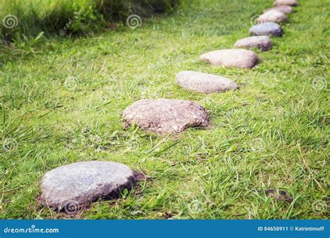 Way From Cobble Stones Stock Image Image Of Rocky Nature 84658911