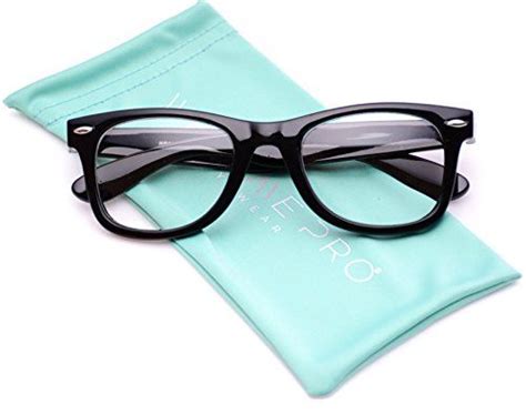 Square Horn Rimmed Nerd Clear Lens Retro Glasses Optical Quality Retro Glasses Eyewear