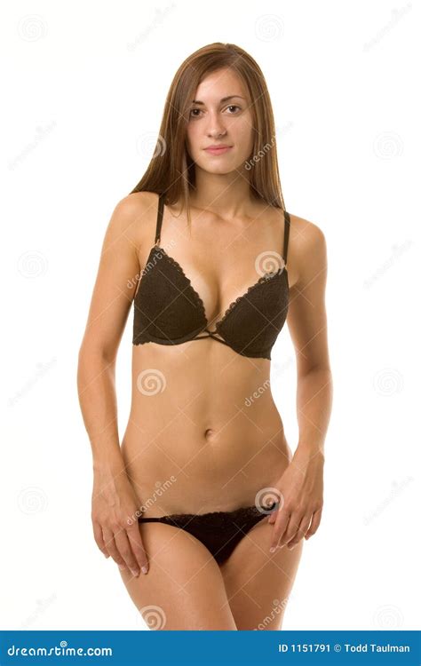 Brunette In Bra And Panty Set Stock Image Image 1151791