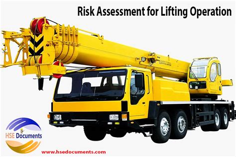Risk Assessment For Lifting Operation Hse Documents