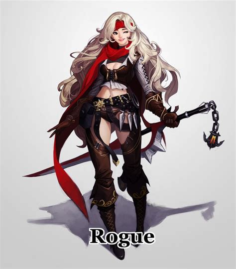 Artstation Rogue Jinyong Kim Female Characters Rogues Character Art