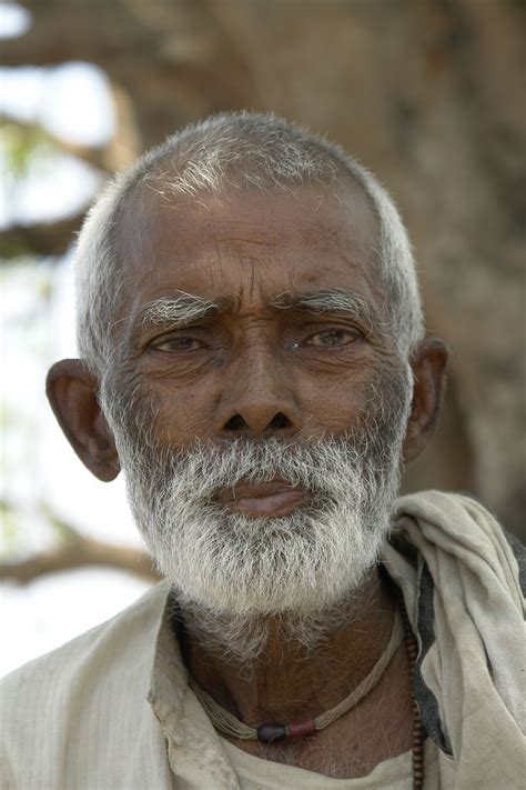 Old Man Bihar India 04 2012 Portraits Portrait Images Men Haircut