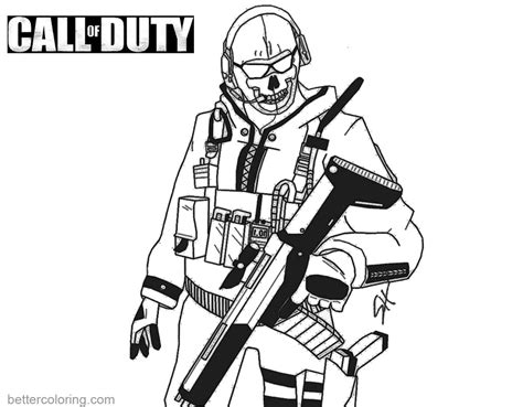 Check out this fantastic collection of call of duty wallpapers, with 60 call of duty background images for your desktop, phone or tablet. Call of Duty Coloring Pages Ghost - Free Printable ...