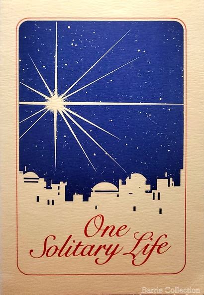 Card Melton Uniting Church One Solitary Life Christmas Card Unknown