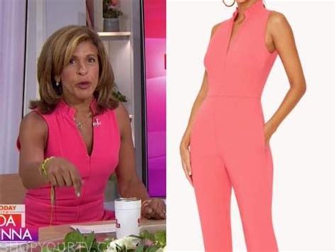 hoda kotb the today show pink jumpsuit fashion clothes style outfits and wardrobe worn on