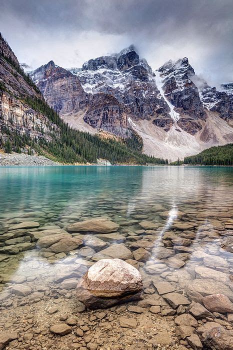 Dark Skies At Moraine Lake By Pierre Leclerc Photography Beautiful