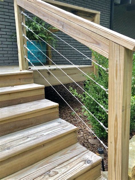 Cable Railing Diy Modern Deck Railing Tutorial Deck Stair Railing