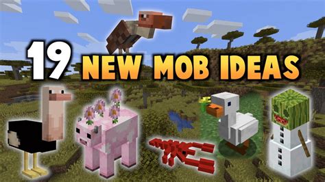 19 New Mobs For Minecraft 119 119 Ideas Youtube
