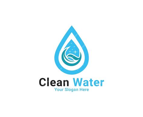 Premium Vector Clean Water Logo Water Splash Logo