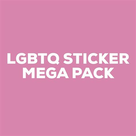 lgbtq sticker mega pack big moods