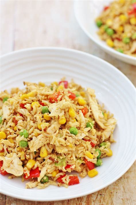 Leftover Chicken And Egg Fried Rice Recipe Leftover Chicken Recipes