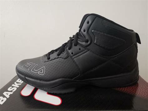 New Mens Fila Breakaway 10 Basketball Shoes Sneakers Black Limited