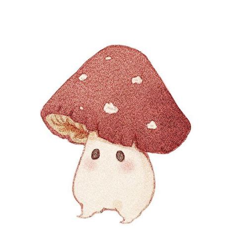 Friendly Mushroom By Fairydrop Redbubble Cute Art Cute Drawings