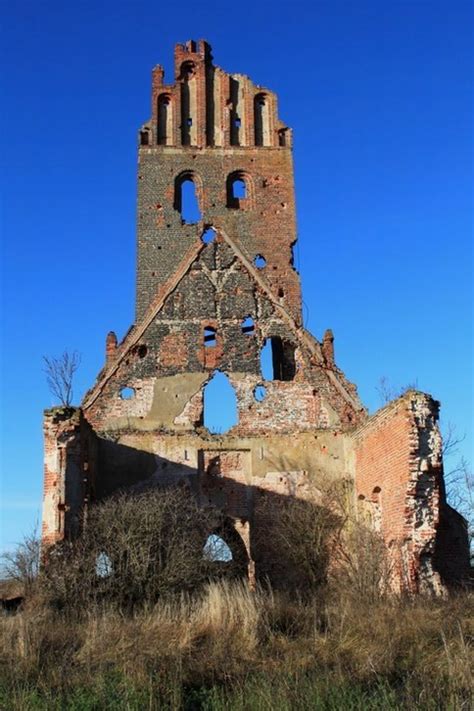 The Medieval Church Shelled during the Military Exercises · Russia