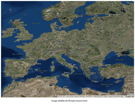 Image Satellite Europe Cap Carto