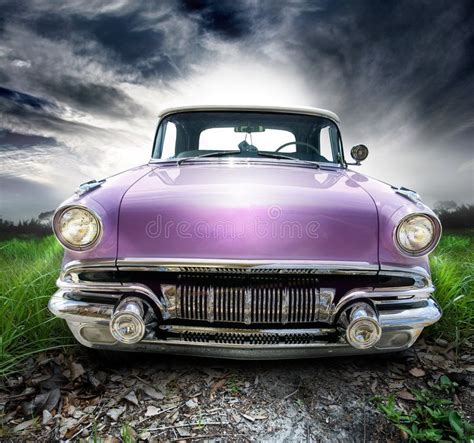 Vintage Coupe A Two Door Lavender Convertible Vintage American