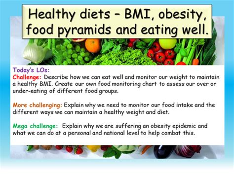 Healthy Eating Obesity Pshe Teaching Resources