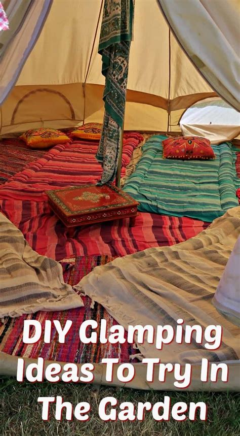 Diy Glamping Ideas To Try In The Garden Craft Invaders In 2020