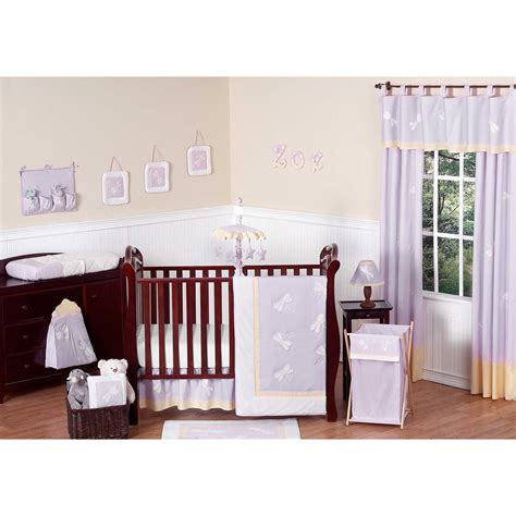 Lavender purple and grey watercolor floral 5 piece crib bedding set has all that your little bundle of joy will need. Sweet Jojo Designs Dragonfly Dreams 11-Piece Crib Bedding ...