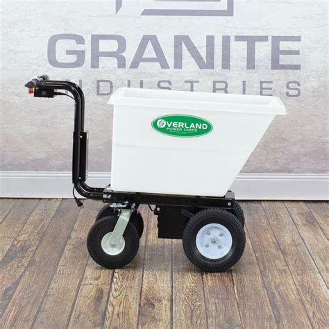 Overland Electric Garden Cart 7 Cu Ft Hopper Granite Online Store