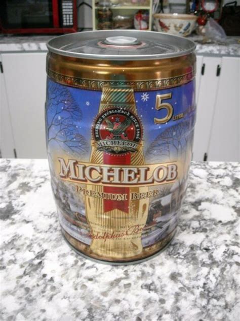 Michelob 5 Litre One Gallon Mini Beer Keg Holiday Edition Ebay