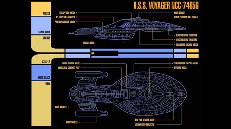 Star Trek Lcars Voyager Overview 1 Youtube