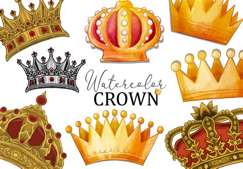 Digital Crown Clipart Royal Bright Gold Glitter Gold Crown Etsy