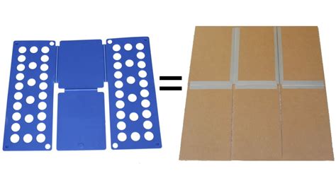 Shirt Folding Board Made From Cardboard And Duct Tape Youtube