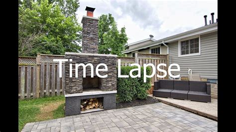 Awesome Outdoor Fireplace Construction Time Lapse Youtube