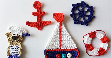 Tomtoy Crochet Nautical Applique