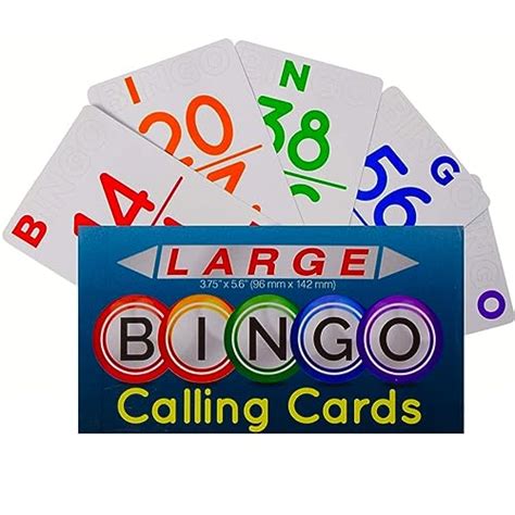Wholesale Prices New Large Size Regal Games Bingo Calling Card Deck 56