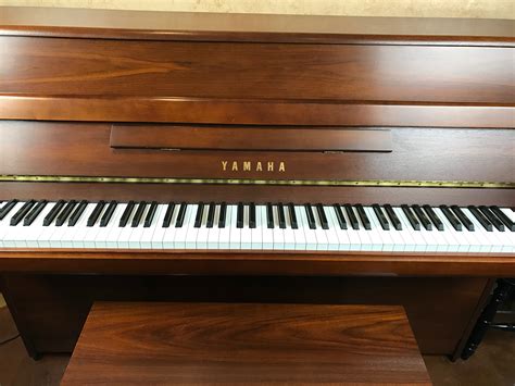 Used Yamaha Upright Piano In Walnut Finish Used Piano Center