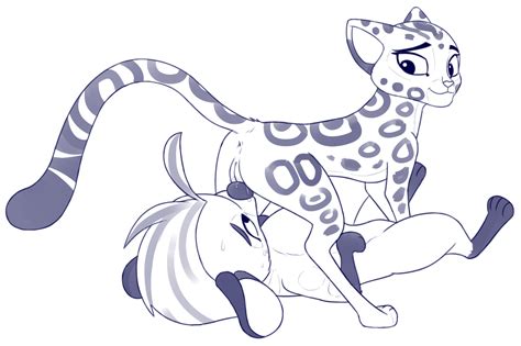 Rule 34 2016 All Fours Cheetah Disney Duo Feline Female Feral Fuli Hyena Jasiri Tlg Mammal