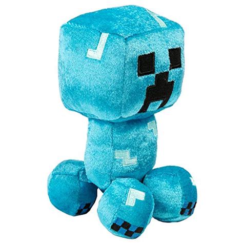 Jinx Minecraft Happy Explorer Charged Creeper Plush Stuffed Toy Blue 7