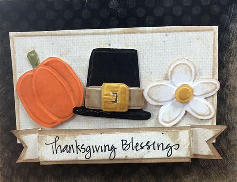 Embossed Cards Thanksgiving Blessings Cards