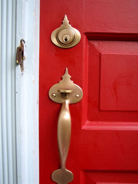 Make sure the lock is unlocked before you do this. 7 Door Painting Mistakes to Avoid