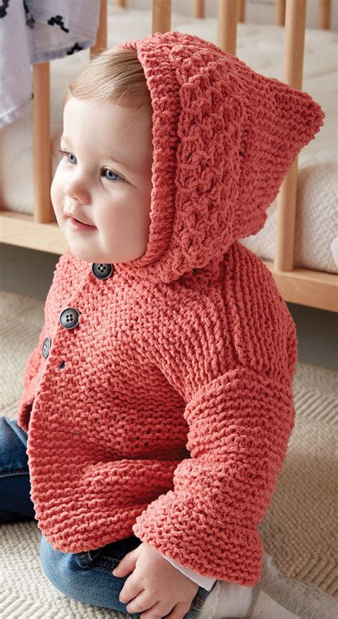 When the work measures 21 cm, the hoodie part will have been knitted. Free Knitting Pattern for In the Details Baby Hoodie ...