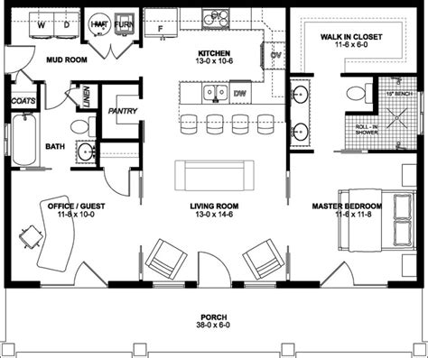 House Plan Of The Week 2 Beds 2 Baths Under 1000 Square Feet