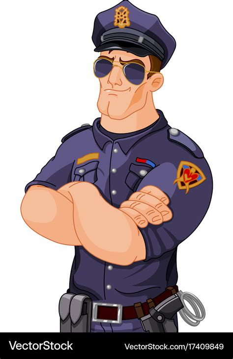 Police Officer Royalty Free Vector Image Vectorstock