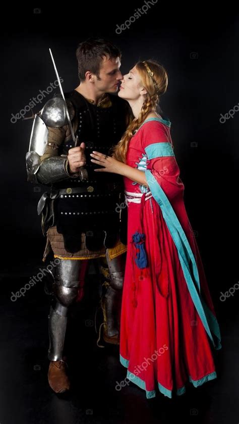 Medieval Couple Kissing Stock Photo By ©ivga 94148416