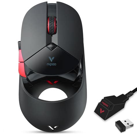 Rapoo Vt960s Wired Wireless Gaming Mouse Paw3370 Sensor 19000 Dpi Oled