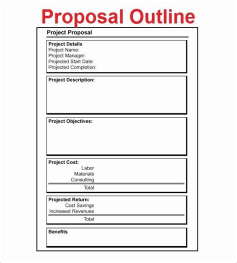 Free Proposal Template Word Beautiful Proposal Outline Templates 20