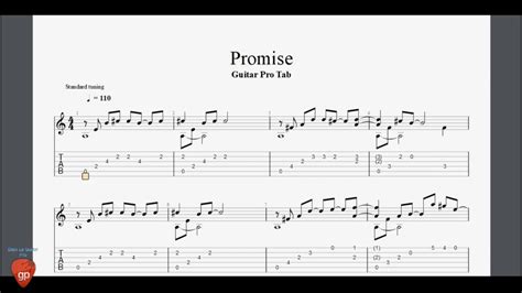 Promise Guitar Pro Tab Youtube