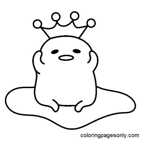 Gudetama Coloring Pages Free Printable Coloring Pages