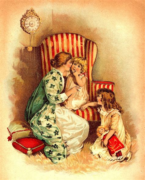Antique Images Free Mother S Day Clip Art Vintage Graphic Of Mother And Her 2 Daughters