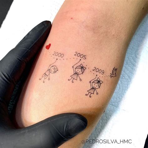 Tatuagens 🧿 Tattoos No Instagram Homenagem Aos Filhos Com A Data De