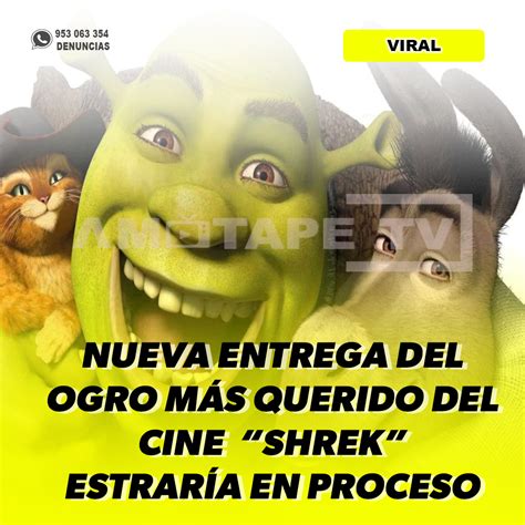 Nueva Entrega Del Ogro MÁs Querido Del Cine Shrek EstrarÍa En Proceso