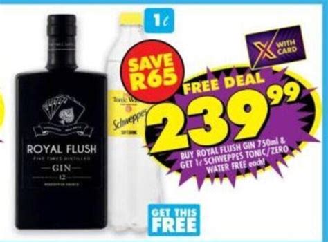 Royal Flush Gin 750ml Offer At Shoprite Liquor